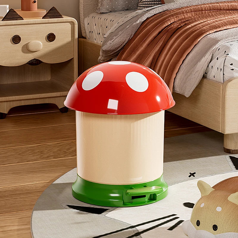 1 Pack Large Capacity Trash Can With Lid, Foot Pedal, Paper Basket, Storage Bin, Living Room, Bedroom, Office, Bathroom PP